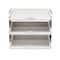 Elegant Designs Whitewash Wood Desk Organizer Letter Tray with 3 Shelves